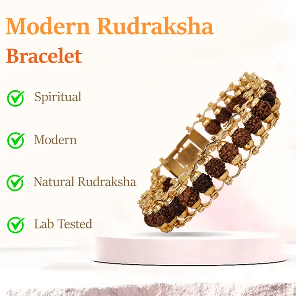Gold_Plated_Modern_Rudraksha_Bracelet